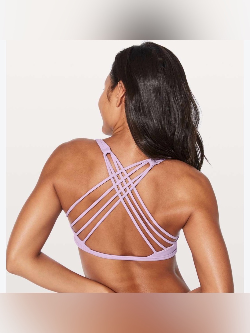 Lululemon Strappy Sports Bra Size 8 Dusty Purple